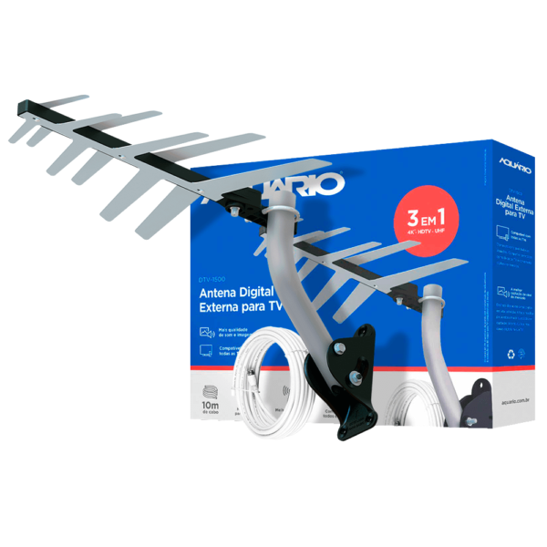 Antena Digital Externa DTV1500 Aquário