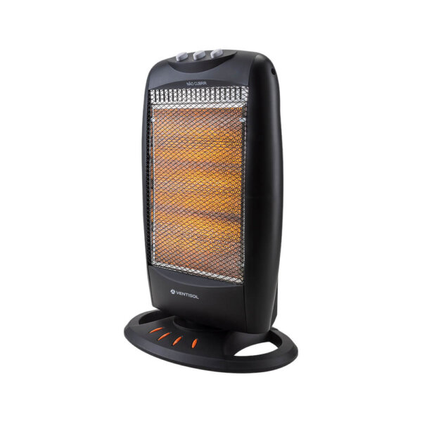 Aquecedor Elétrico Halógeno Preto Ventisol AH-01 127V