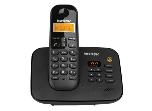 Telefone S/Fio TS Preto Intelbras