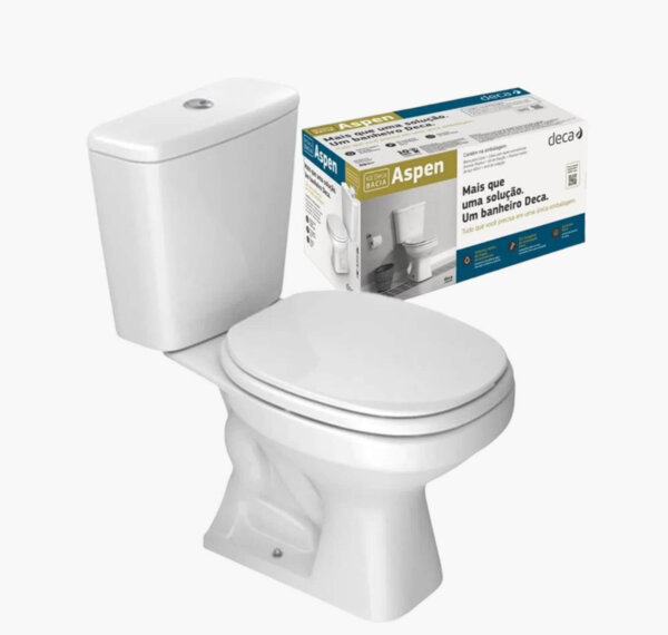 Kit Bacia com Caixa Acoplada  Branca Deca Aspen