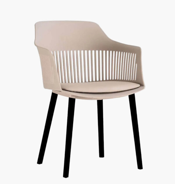 Cadeira Marselha Good Bege/Preto