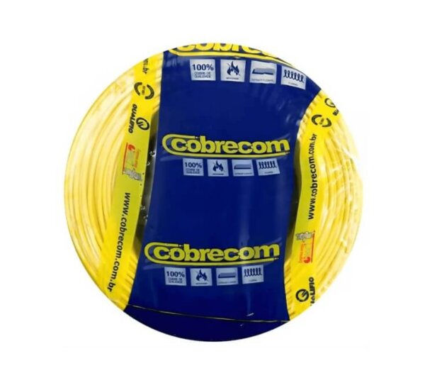 Cabo Flexível 2,5mm 10M Amarelo