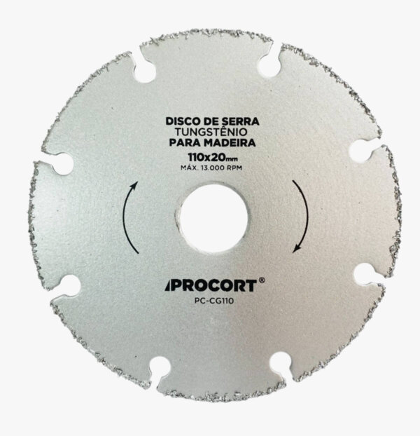 Disco Corte de Madeira Tungstênio 110mm Procort