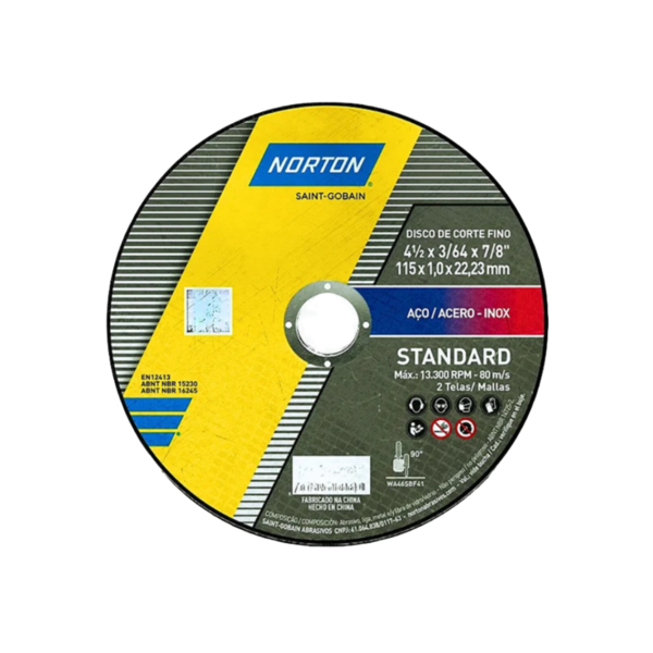 Disco Corte Standard para Inox Norton