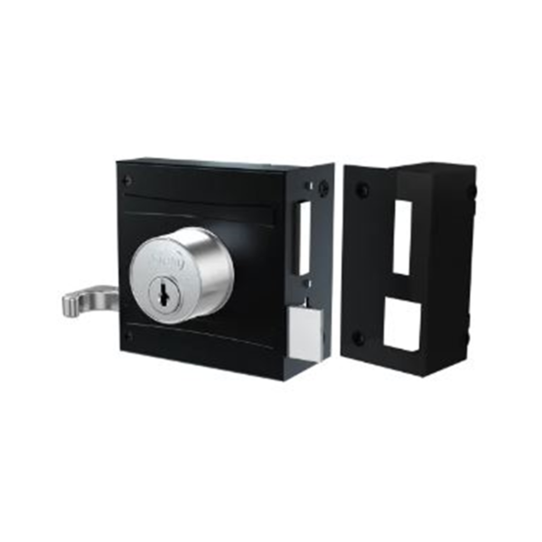 FECHADURA STAM SOBREPOR 701/80 PRETO FOSCO EXTERNA 56317