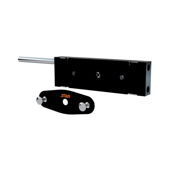 FECHADURA STAM 1200 PRETO FOSCO PORTA DE ENROLAR