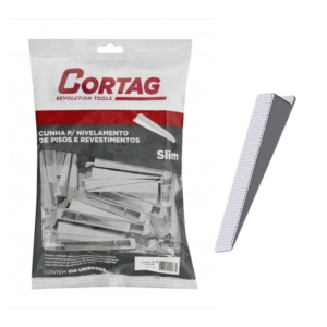 Cunha Slim P/Nivelamento C/ 100 Pçs Cortag