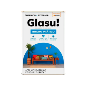 Glasu Acrílico Semi Brilho Branco Neve 18l Brilho Facil