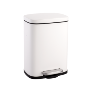Lixeira Aço Inox Good Prime Branca com Pedal 5L