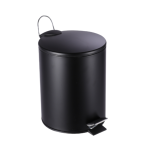 Lixeira Aço Inox Good Onix Preta com Pedal 12L