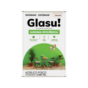 Glasu Acrílico Stand. Máxima Eficiência Algodao Egipcio 18l