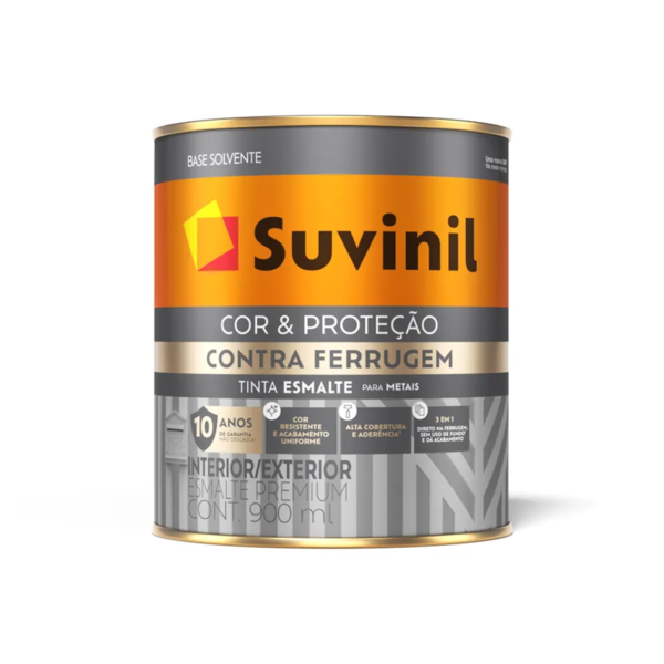 Esmalte Contra Ferrugem Brilhante 900ml Branco Suvinil