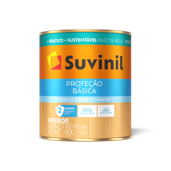 Verniz Premium Brilhante Brilho Básico Natural 900ml Copal Suvinil