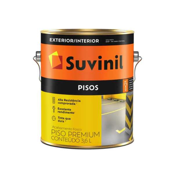 Acrílico Premium Piso Fosco Azul 3,6l Suvinil