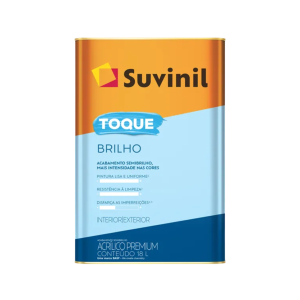 Acrílico Premium Toque Brilho Semi Brilho Branco Neve 18l Suvinil