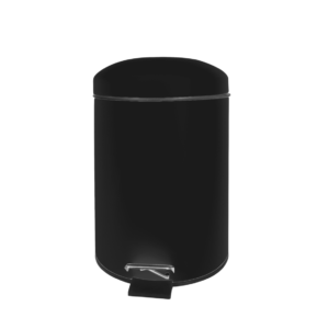 Lixeira De Aço Pint 12l Preta Onix Good