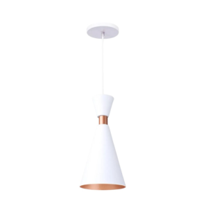 Luminária Pendente Deluxe Cone 20cm Branca Good Iluminação GI-50177A-1M