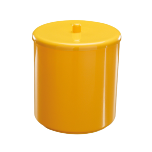 Cesto Multiuso C/Tampa 20x25 Mrc Amarelo Astra Ct3*Mrc