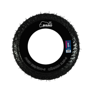 Roda P/ Carrinho De Mão Pneu Maciço Pu Eixo 1" 3,50-8- Bisão