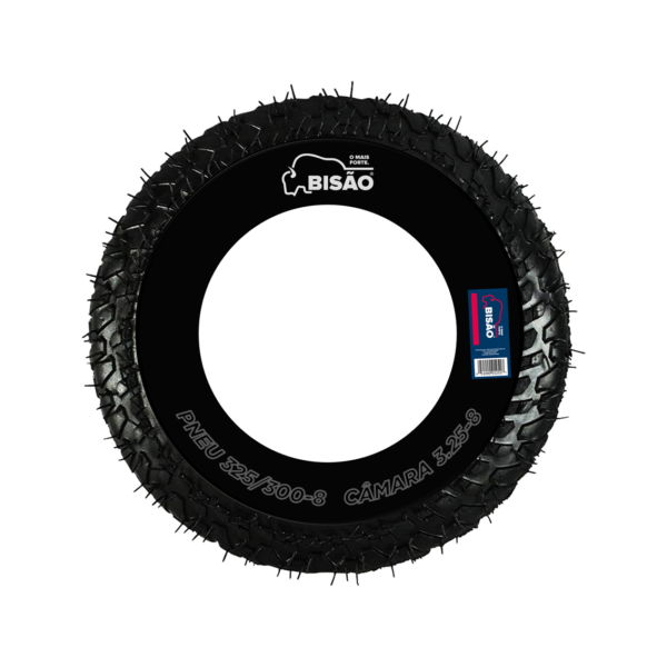 Roda P/ Carrinho De Mão Pneu Maciço Pu Eixo  1" 3,50-8- Bisão