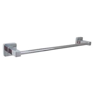 Porta Toalha Quadrado – 60 Cm – Zamak + Inox Cromado - Bar601cro-Zm-Q Flvx Hidro