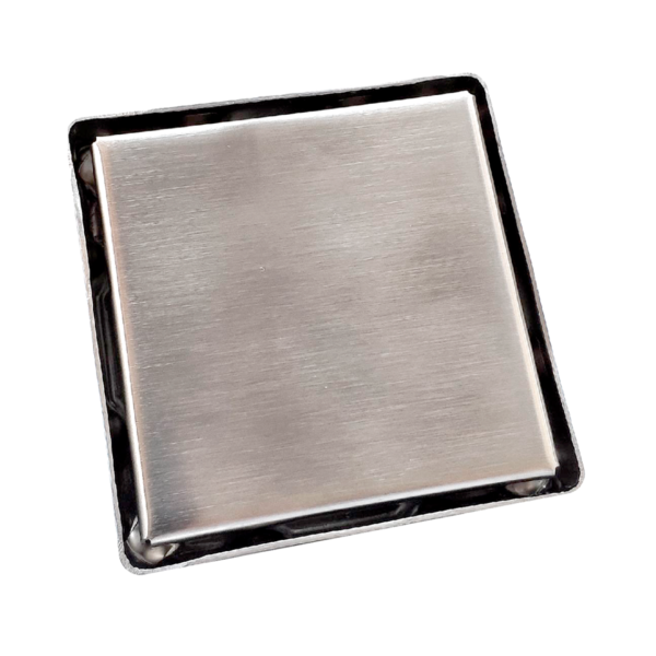 Ralo Oculto Duplo Inox – 10 X 10 Cm - Rod-10 Flvx Hidro