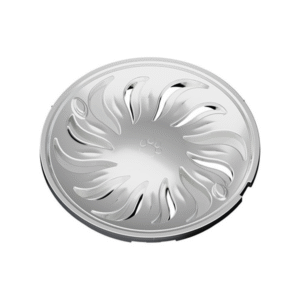 Grelha Redonda 100mm Cromada Abre e Fecha Tigre