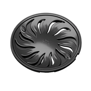 Grelha Redonda 100mm Titânio Abre e Fecha Tigre