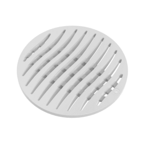 Grelha Redonda 100mm Branca Tigre