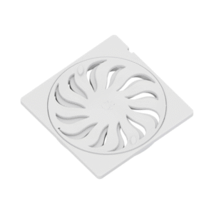 Grelha Quadrada 100mm 10x10 Branca Abre e Fecha Tigre