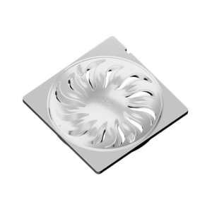 Grelha Quadrada 100mm 10x10 Cromada Abre e Fecha Tigre