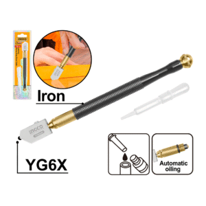 CORTADOR DE VIDRO C/RESERVATORIO PROFISSIONAL 178MM INGCO HGCT03