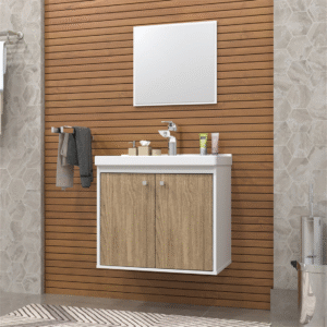 Kit de Banheiro Aster Branco/Berlin Cerocha