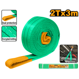 CINTA PARA ELEVAÇÃO DE CARGA 2TX3M VERDE INGCO HWSP0203